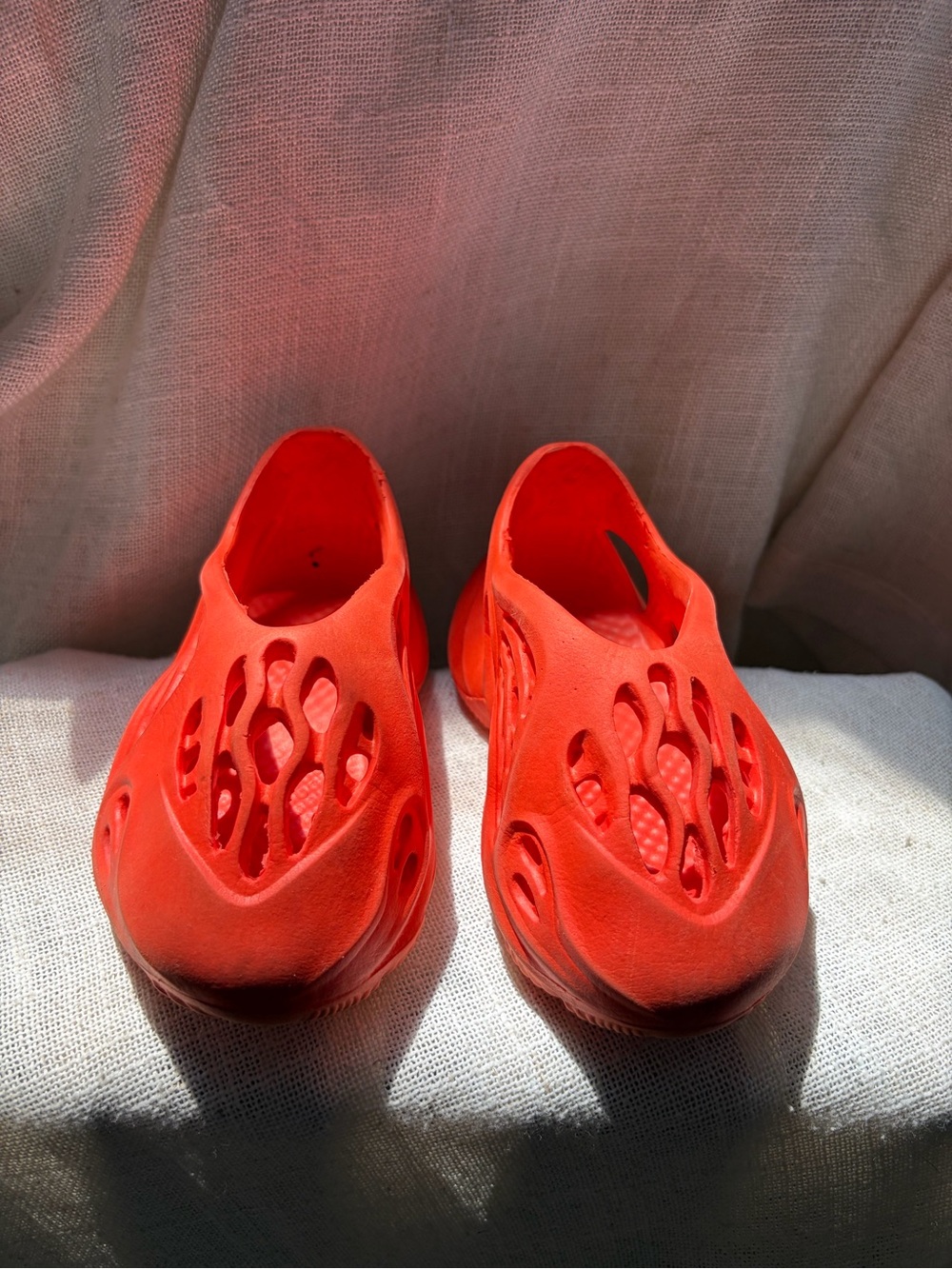 Bright Orange Foam Slip-On Clogs